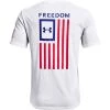 'Under Armour' Men's New Freedom Flag T-Shirt - White / Royal 1 'Under Armour' Men's New Freedom Flag T-Shirt - White / Royal