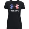 'Under Armour' Women's Freedom Logo T-Shirt - Black / White