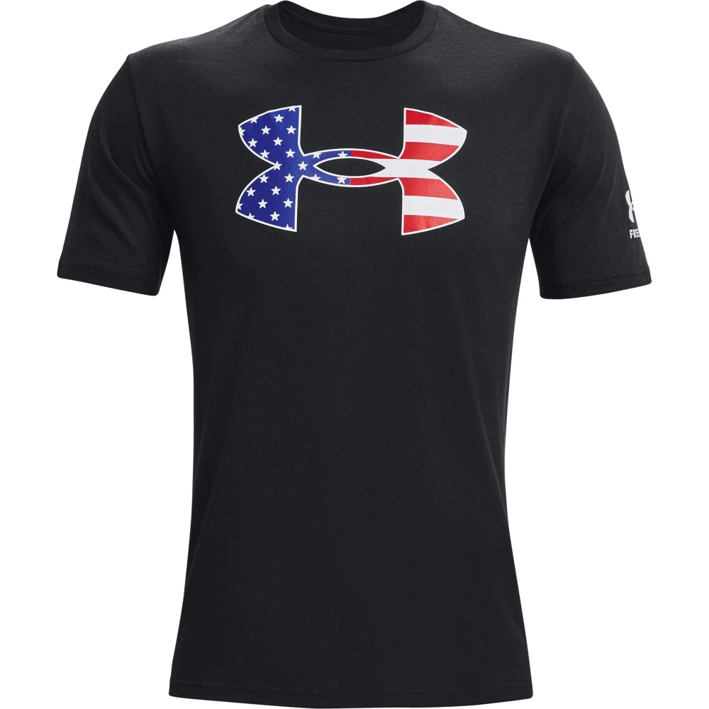 'Under Armour' Men's New Freedom BFL T-Shirt - Black / White 6 'Under Armour' Men's New Freedom BFL T-Shirt - Black / White