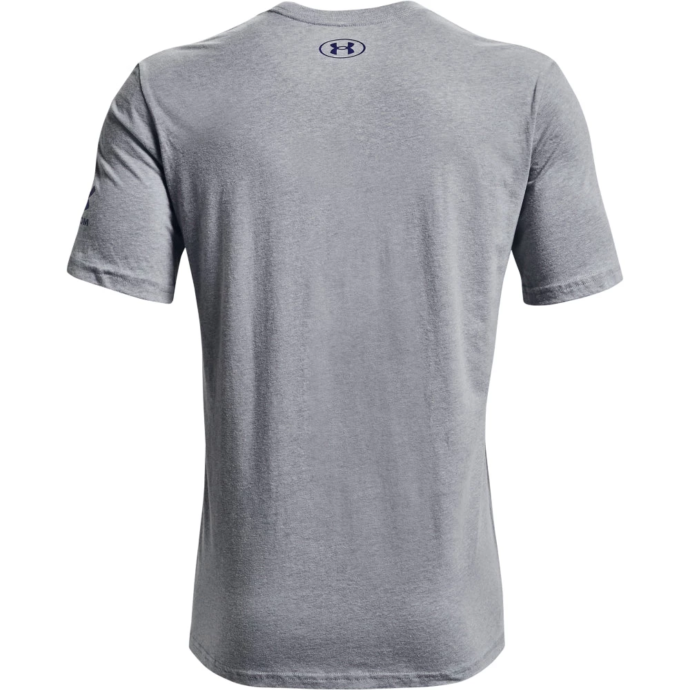 'Under Armour' Men's New Freedom BFL T-Shirt - Steel Light Heather / Royal 7 'Under Armour' Men's New Freedom BFL T-Shirt - Steel Light Heather / Royal