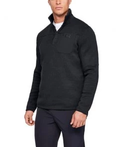 'Under Armour' Men's Specialist Henley 2.0 - Black / Charcoal