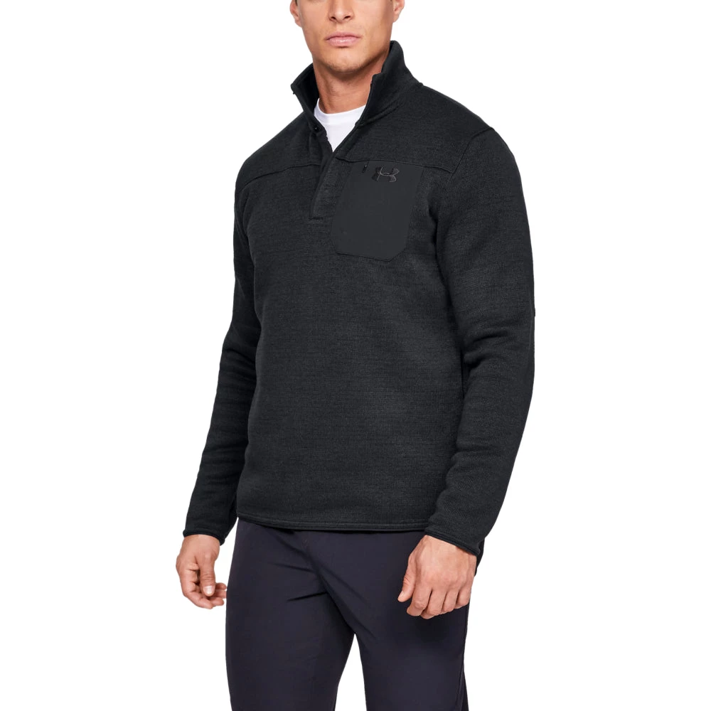 'Under Armour' Men's Specialist Henley 2.0 - Black / Charcoal 3 'Under Armour' Men's Specialist Henley 2.0 - Black / Charcoal