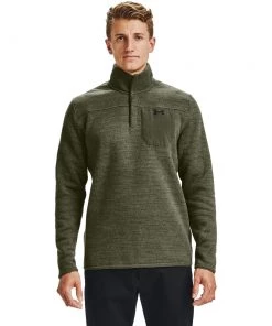 'Under Armour' Men's Specialist Henley 2.0 - Marine OD Green / Black