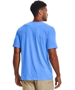Short Sleeve 'Under Armour' Men's Fish Hook Logo T - Carolina Blue