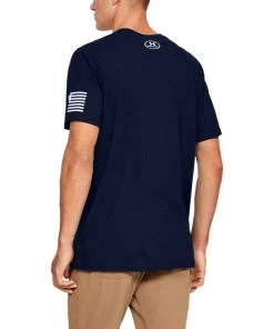 'Under Armour' Men's Freedom Logo T-Shirt - Academy 5 'Under Armour' Men's Freedom Logo T-Shirt - Academy