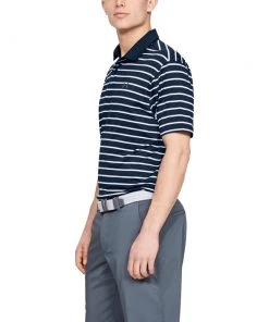 "Under Armour' Men's Performance 2.0 Stripe Polo - Academy / White 7 "Under Armour' Men's Performance 2.0 Stripe Polo - Academy / White -Outfitter Shop s7.V5 1342082 409 SC