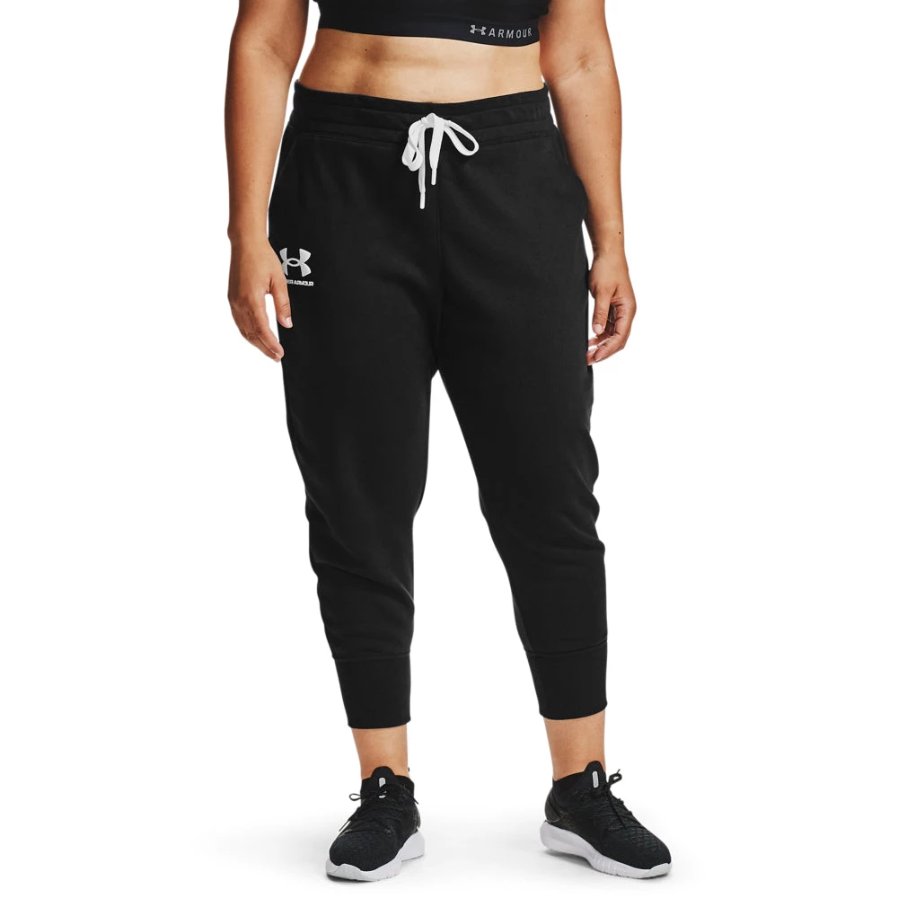 'Under Armour' Women's Rival Fleece Joggers - Black (ext. Sizes) 3 'Under Armour' Women's Rival Fleece Joggers - Black (ext. Sizes)
