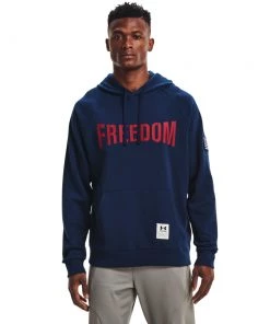 'Under Armour' Men's Freedom Vintage Hoodie - Academy
