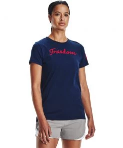 'Under Armour' Women's Freedom Vintage T-Shirt - Academy / Red