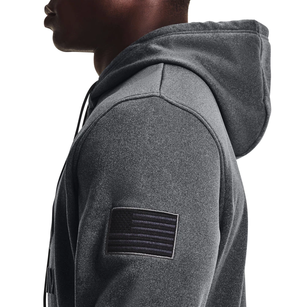 'Under Armour' Men's Freedom Emboss Hoodie - Carbon Black 5 'Under Armour' Men's Freedom Emboss Hoodie - Carbon Black