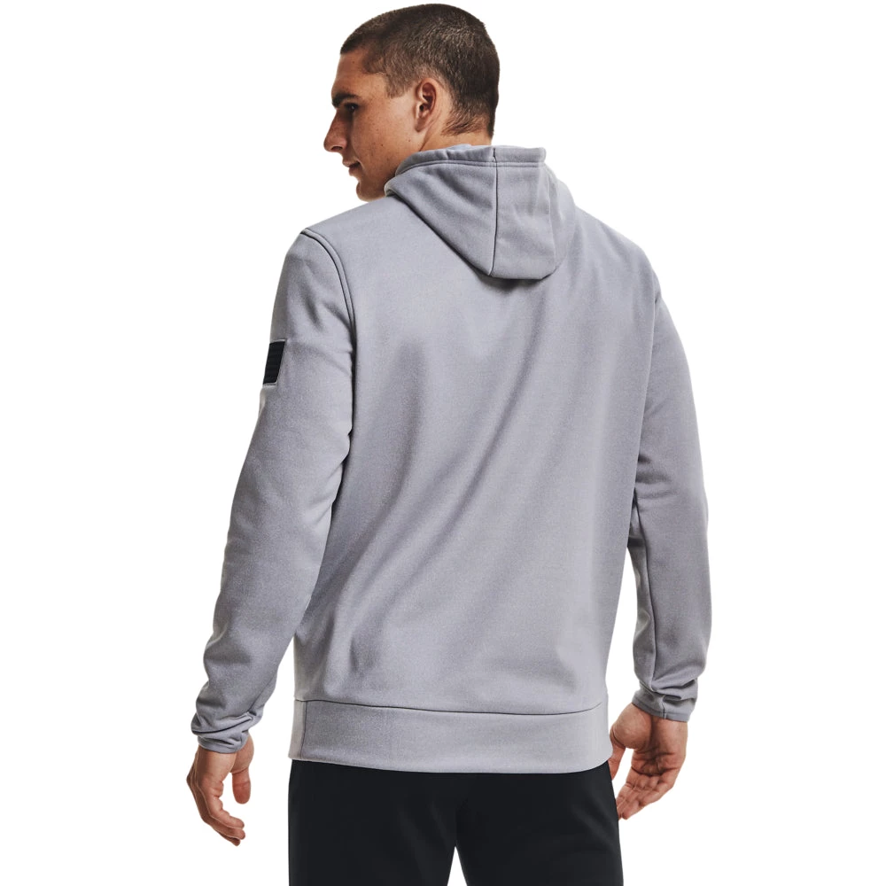 'Under Armour' Men's Freedom Emboss Hoodie - Steel Light Heather 4 'Under Armour' Men's Freedom Emboss Hoodie - Steel Light Heather
