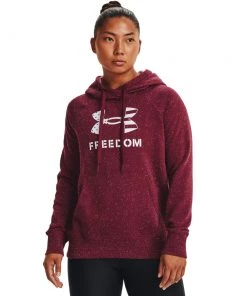 'Under Armour' Women's Freedom Rival Hoodie - League Red / White