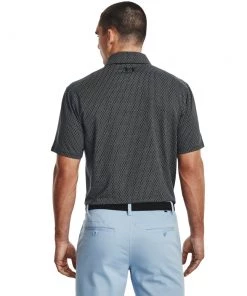 'Under Armour' Men's T2G Printed Polo - Black / White