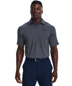 'Under Armour' Men's T2G Printed Polo - Academy / White Clothing