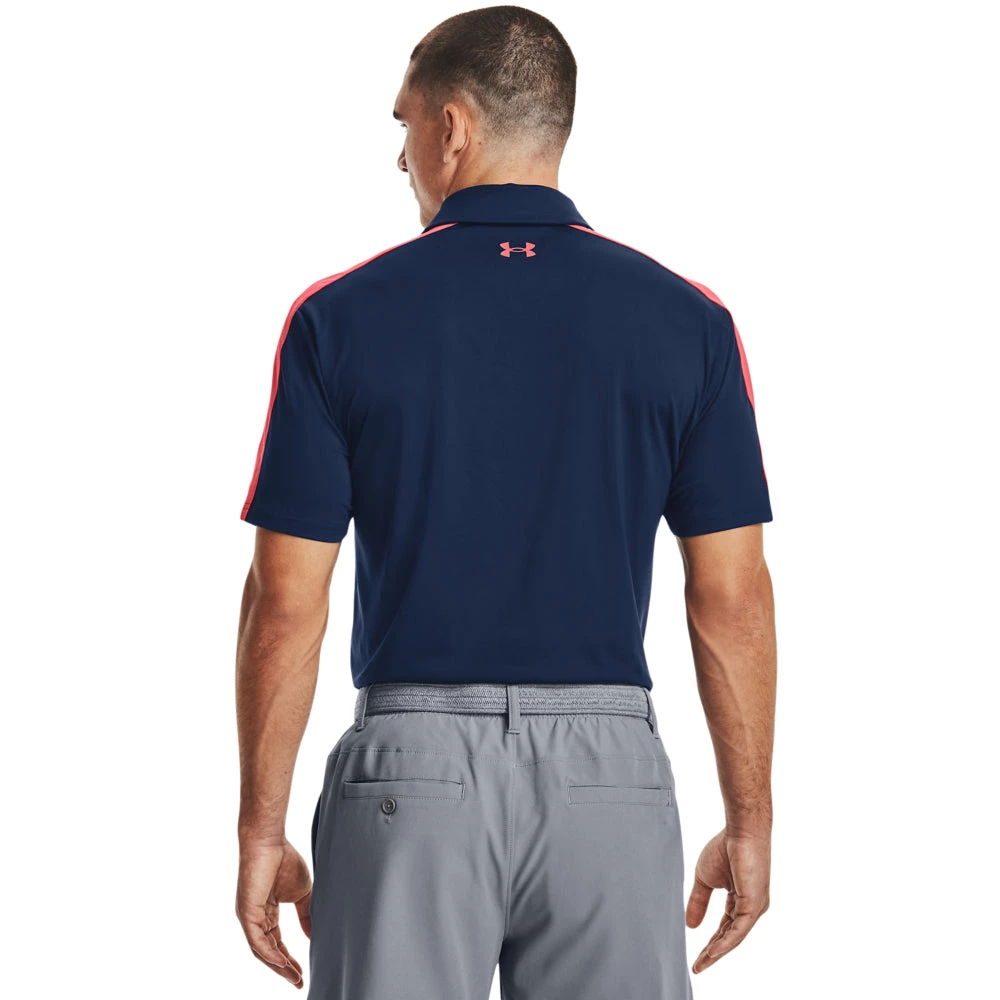'Under Armour' Men's T2G Blocked Polo - Academy / Rush Red 3 'Under Armour' Men's T2G Blocked Polo - Academy / Rush Red