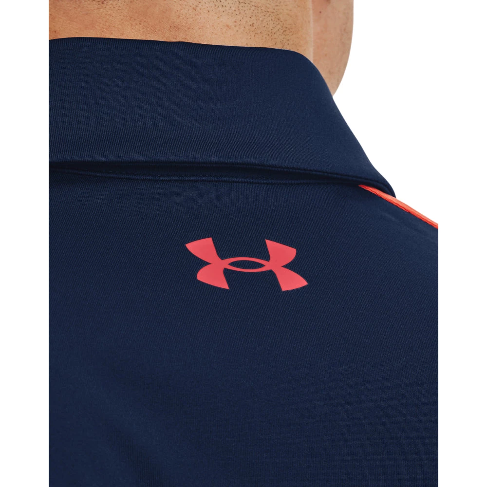 'Under Armour' Men's T2G Blocked Polo - Academy / Rush Red 5 'Under Armour' Men's T2G Blocked Polo - Academy / Rush Red