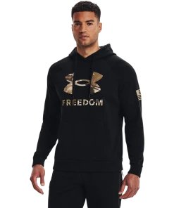 'Under Armour' Men's Freedom Fleece Hoodie - Black
