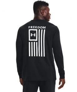 'Under Armour' Men's Freedom Flag T-Shirt - Black