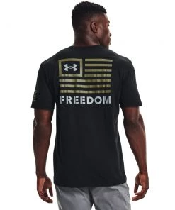 'Under Armour' Men's New Freedom Banner T-Shirt - Black