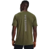 'Under Armour' Men's New Freedom Spine T-Shirt - Marine OD Green 2 'Under Armour' Men's New Freedom Spine T-Shirt - Marine OD Green