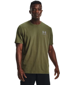 'Under Armour' Men's New Freedom Spine T-Shirt - Marine OD Green 7 'Under Armour' Men's New Freedom Spine T-Shirt - Marine OD Green