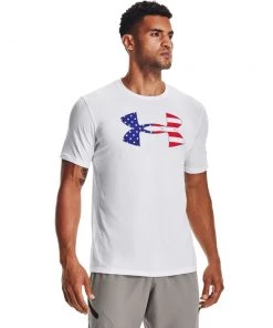 'Under Armour' Men's New Freedom BFL T-Shirt - White / Royal