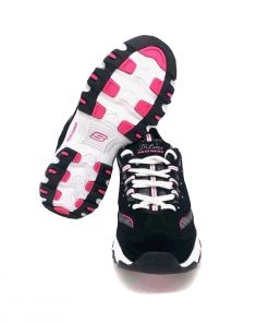 'Skechers' Women's D'Lites Me Time - Black / Hot Pink