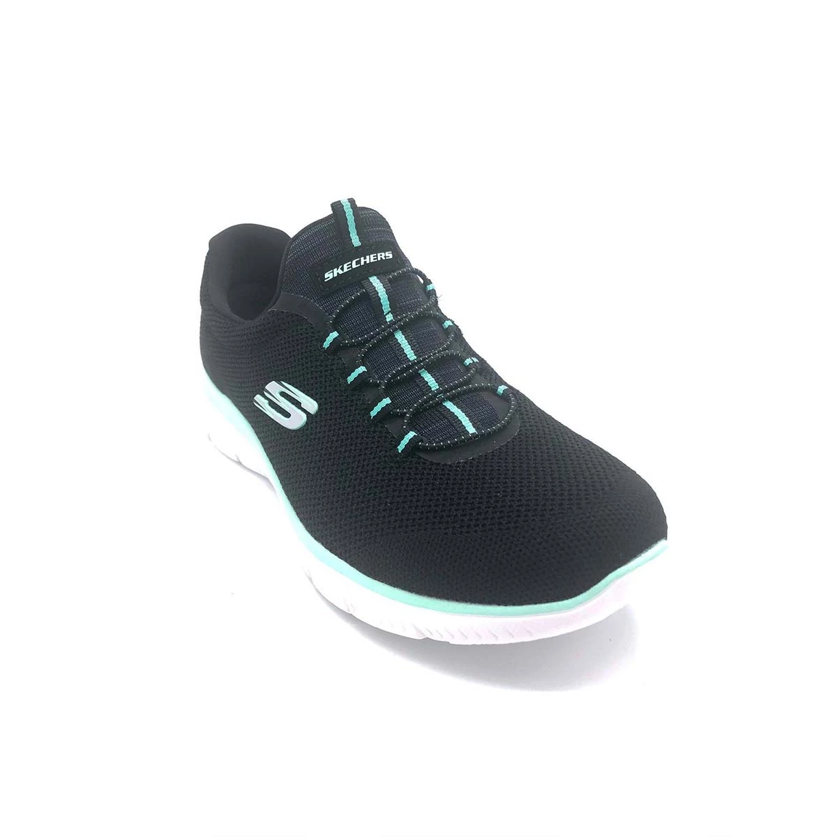'Skechers' Women's Summits-Cool Classic - Black / Turquoise 6 'Skechers' Women's Summits-Cool Classic - Black / Turquoise