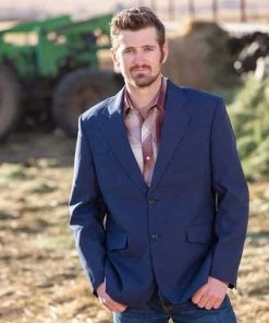 'Wyoming Traders' Men's Western Sport Jacket - Navy