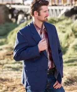 'Wyoming Traders' Men's Western Sport Jacket - Navy