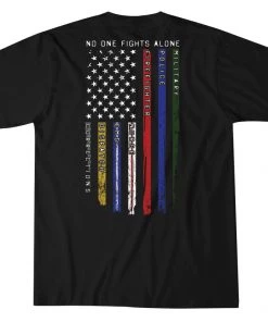 Howitzer Clothing 'Howitzer' Men's No One Fights Alone T-Shirt - Black