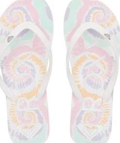 'Roxy' Women's Tahiti VII Sandal - White / Pink / Multi