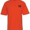 'Caterpillar' Men's Trademark Tee - Adobe Orange