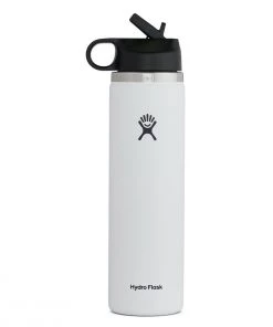 Gear 'Hydro Flask' 24 Oz. Wide Mouth W/Flex Straw Lid - White