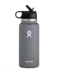 'Hydro Flask' 32 Oz. Wide Mouth W/Straw Lid - Stone