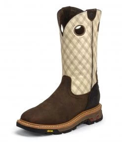 Justin Brands Roughneck - Tan Cedar / Two Tone Bone Men