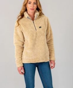 'Kimes Ranch' Women's Bourbon Sweater Fleece - Oatmeal