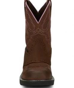 Justin Brands 'Justin' Women's 8" Wanette Gypsy™ EH Steel Toe - Aged Bark 7 Justin Brands 'Justin' Women's 8