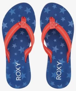 'Roxy' Women's Vista Loreto Sandals - Red / White / Blue