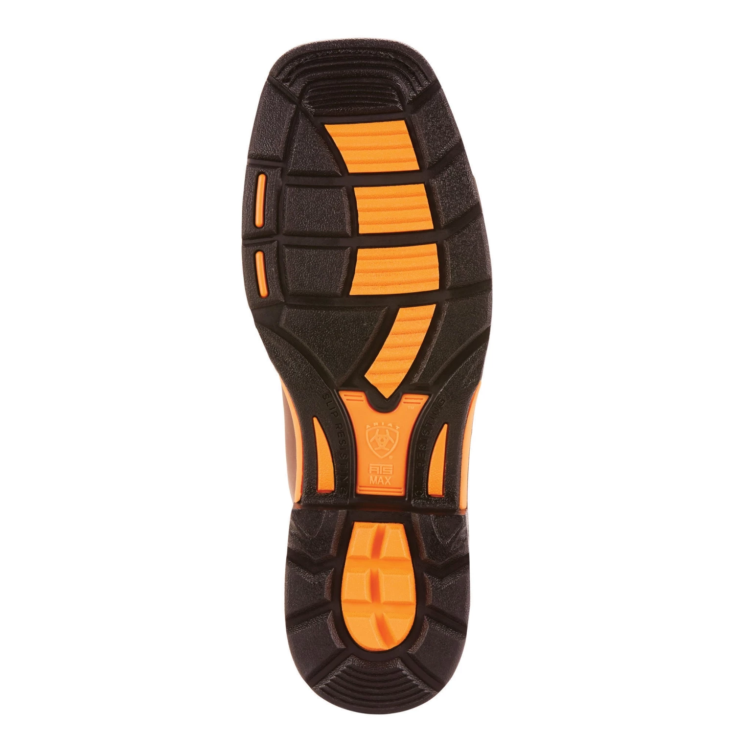 'Ariat' Men's 11" WorkHog Western Square Toe - Brown / Orange 7 'Ariat' Men's 11" WorkHog Western Square Toe - Brown / Orange