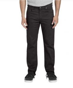 Men 'Dickies' X-Series Regular Fit Straight Leg 5-Pocket - Rinsed Black