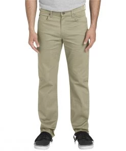 'Dickies' Regular Straight Flex Twill 5 Pocket Pant - Rinsed Desert Sand Men