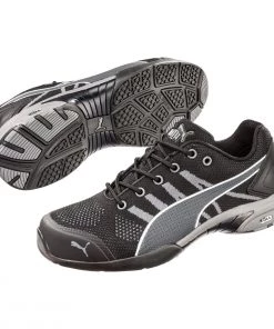 'Puma' Women's Celerity Knit Low Steel Toe - Black / Grey